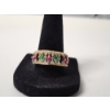 Image 1 : 14K Gold Ring with Diamonds and Colorful Stones Size 10 TW: 5.3g