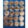 Image 7 : Tube Of (20) 1 ADVP Ounce .999 Fine Copper Rounds With Assorted Motifs