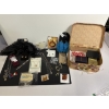 Image 1 : Assorted Costume Jewelry - Includes Jewelry Box & Gold Filled Earrings - Cat & Dog Bracelet 