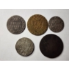 Image 2 : Five Assorted Older Vintage Foreign World Coins Including Pre-1800 Dated Coin! 
