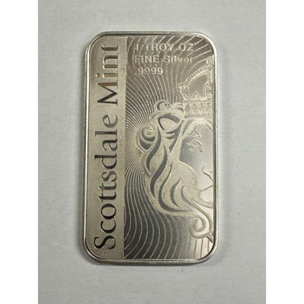 Scottsdale Mint .999 One Troy Ounce Fine Silver Bar - Mint Condition - Limited Edition