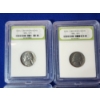 Image 2 : x8 INB Jefferson Nickels Including Early and Brilliant Uncirculated, Assorted Years