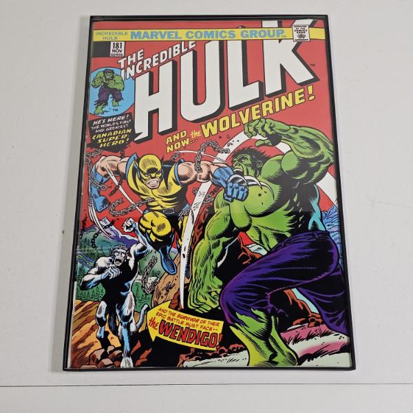 The Incredible Hulk 181 Comic Cover Framed Poster Print (18x12")