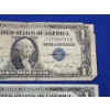 Image 3 : x2 United States Blue Seal $1 Silver Certificates *STAR NOTES*: Series 1935 E - FV: $2.00