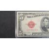 Image 3 : United States Series 1928 F Red Seal $5 Bank Note With Clarke And Snyder Signatures 