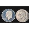 Image 1 : 1972-S & 1974-S Eisenhower 40% Silver Dollars - Face Value: $2.00