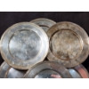 Image 2 : Lot of Six Assorted Silverplated Plates Weighing 545 Grams Total 