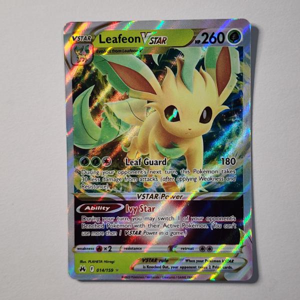 Leafeon VStar 014/159 Holo Rare Pokemon Trading Card ~ NM Condition!