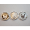 Image 3 : American Eagle 20th Anniversary Silver Coin Set: (3) 2006 1oz Silver Eagles! 