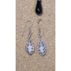 Image 6 : Sterling Silver Black Onyx/Marcasite Pendant & Sterling Black Onyx Dangle Earrings - Weight: 8.6g