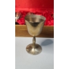 Image 2 : (4) Thai Solid Nickel Bronze Wine Goblets In Box