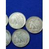 Image 8 : x7 Assorted Years 90% Silver Walking Liberty Half Dollars FV: $3.50