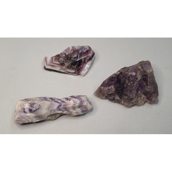 Collection Of Purple Lace Agate & Assorted Amethyst Types