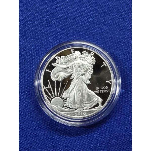 RARE 2016- W American Eagle Silver LETTERED EDGE 30th Anniversary Coin - 1 troy oz .999 Fine Silver 