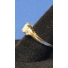 Image 2 : Women's 10K Gold Ring With Iridescent Stone - Size 7 - Weight: 1.5g