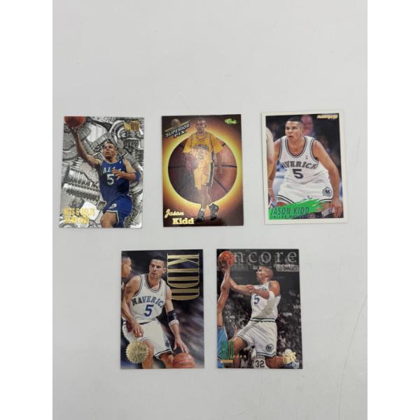 Lot of (5) Basketball Trading Cards