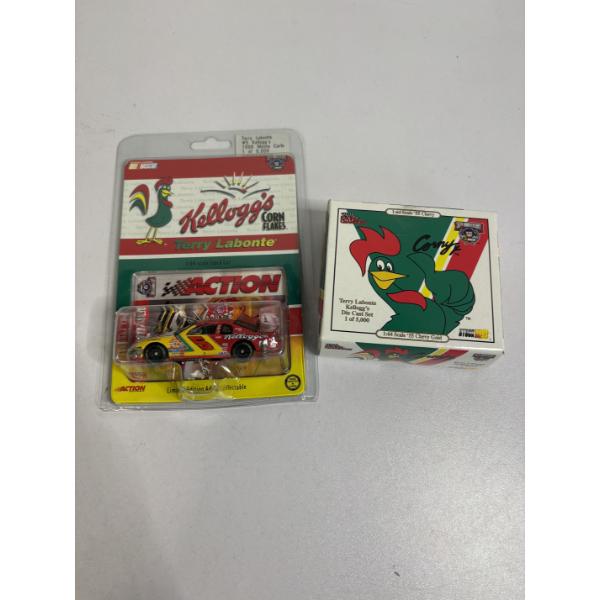 Kellogg's Corn Flakes Terry Labonte 1:64 Scale Stock Car & 2 Terry Labonte Kellogg's Die Cast Set