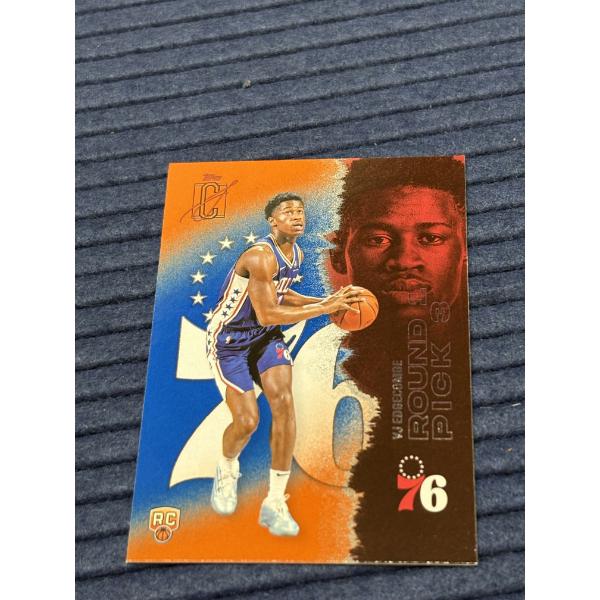 VJ Edgecombe Round 1 Pick 3 #76 Trading Card in Sleeve- Philadelphia 76ers - Topps 2026