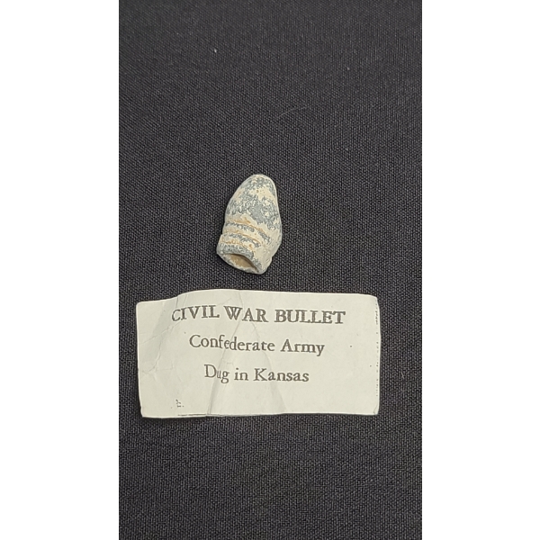 Minie Ball Used During The American Civil War Dug Up From Kansas