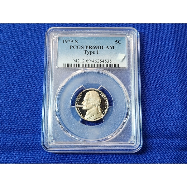 1979-S Jefferson Nickel Graded Type 1 PR 69 DCAM by PCGS