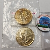 Image 2 : U.S. Quarters: Gold-Plated Wisconsin & Indiana / Colorized Ohio & North Carolina 