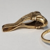 Image 6 : Two 10K Yellow Gold Ring, One w/ Ruby Gemstones & One Distorted Ring - TW: 8.1g 
