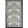 Image 4 : U.S. Currency - 4 Notes -  Three  1950D $5 Green Seal  &  One 1953  $5 Red Seal  -See Pics