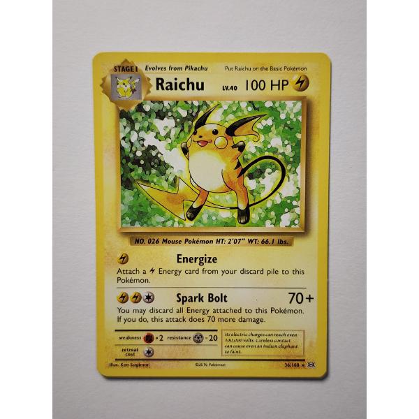 Raichu 36/108 Non-Holo Rare Vintage 2016 Pokemon Trading Card 