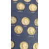 Image 4 : 1932-1964 Whitman Coin Collection Book Of Washington 90% Silver Quarters - Face Value: $16.25