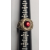 Image 6 : Vintage Victorian Style Sterling Silver & Red Stone Ring - Size 10 - Weight: 23.7g