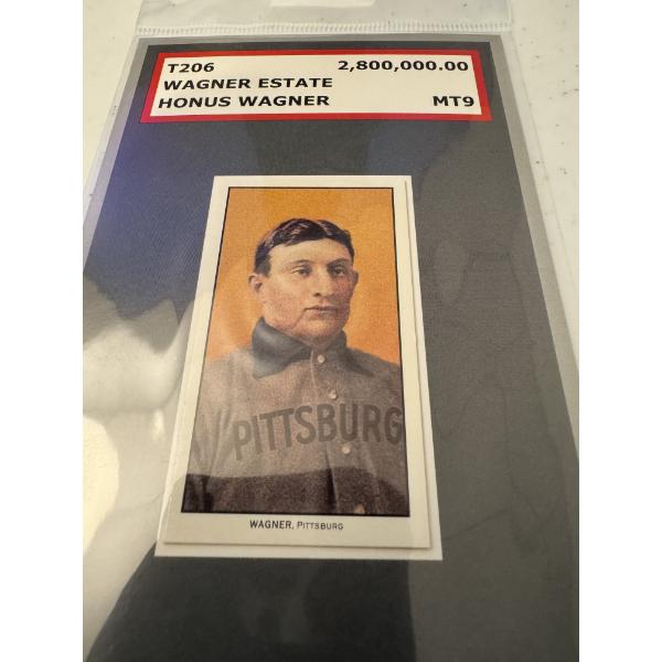 Honus Wagner T206 MT 9 Limited Edition Reproduction Pittsburgh Edition - Stunning Example