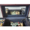 Image 11 : Large Cherry-Wood Jewelry Box with Contents: Statement Necklaces, Watches, Earrings, & More!