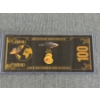 Image 2 : 2013 - $100 Dogecoin Moon Money .999999 24K Gold Back In Protective Holder - Mint Condition