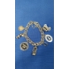 Image 1 : Sterling Silver Charm Bracelet With Sterling Charms - Total Weight: 48.3g