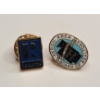 Image 1 : (2) Vintage Gold-Tone Realtor Lapel Pins Featuring Akron, Ohio Area Board Of Realtors Pin
