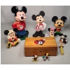 Image 1 : Assortment Of Vintage Mickey/Minnie Mouse Collectibles Featuring Peek-A-Boo Wind Up Toy