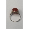 Image 4 : 14K Gold Egyptian Revival Carved Carnelian Scarab Ring- Size 6 - Weight: 3.4g