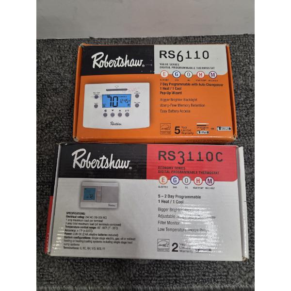 Two New Robertshaw Digital Thermostats 