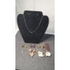Image 1 : Gold Filled Rose Brooch, Sterling Heart Pendant & Other Assorted Costume Jewelry 
