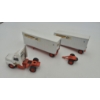 Image 1 : TOY COLLECTIBLE TRACTOR TRAILERS - 4 Pcs - TANDEM RIG - CONWAY CENTRAL EXPRESS By TOMKIN - SEE PICS
