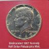Image 6 : Two Commemorative Panels Honoring John F. Kennedy ft Uncirculated 67/68 Half-Dollar Coins  FV: $1.00