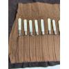 Image 2 : Universal LF&C Mother of Pearl Handle Sterling Band Knife Set - 12 Knives Total - In cloth wrapping