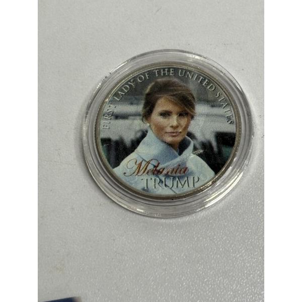 Melania Trump Half Dollar with Certificate of Authenticity - FV $0.50 - with Stand