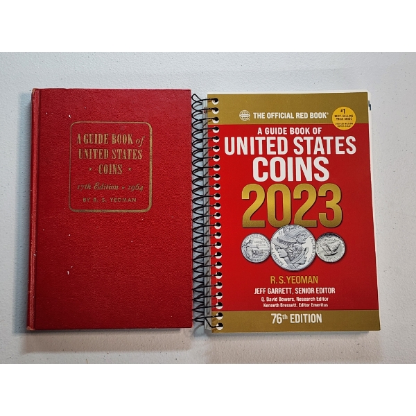 2 Coin Books - 1964 Guidebook 17th Edition & 2023 Official Red Book 76th Edition