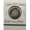 Image 2 : 1854 Seated Liberty Silver Quarter In Protective Holder - Incredible Coin