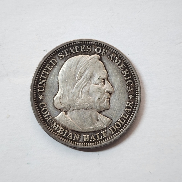 1892 Columbian Exposition Silver Half Dollar - 90% Silver 