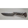 Image 5 : Hand Forged Rugged 8'' Railroad Spike Knife With Leather Sheath 