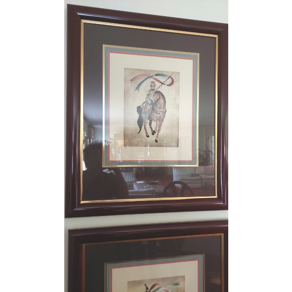 Framed Pair of SAMURAI Ltd Ed "Honor" & "Loyalty" Signed & Numbered by "Artusio" Artist - Cont'd