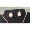 Image 2 : Sterling Silver Necklace, Earrings & Ring Set - Ring Size: 9 - Total Weight: 38.8g