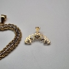 Image 3 : Two 14K Gold Heart Pendants - Total Weight: 2.4g
